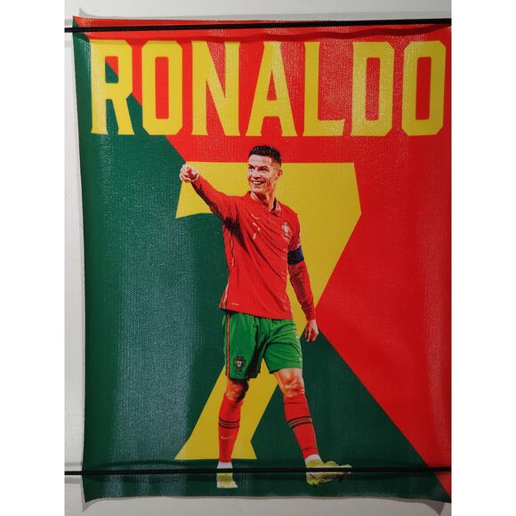 Soccer Legends Canvas Wall Art – Messi, Ronaldo, Neymar, Mbappé -Set of 4, 8x10" - Picture 5 of 6